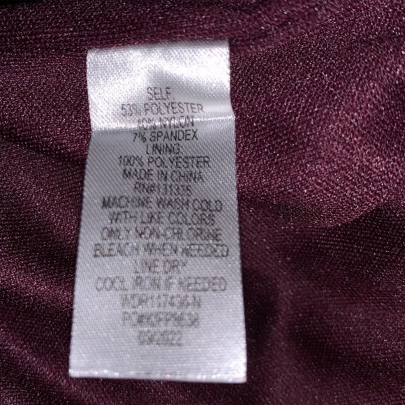 Socialite Burgundy Strapless Puff Mini Dress| Size M - Picture 8 of 9